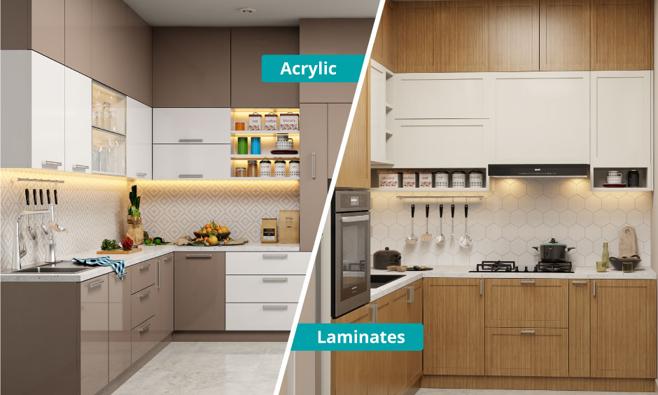 acrylic laminates kitchen cabinets