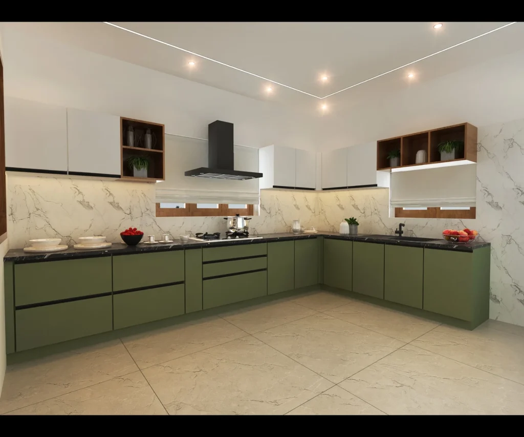 modular kitchen L shaped